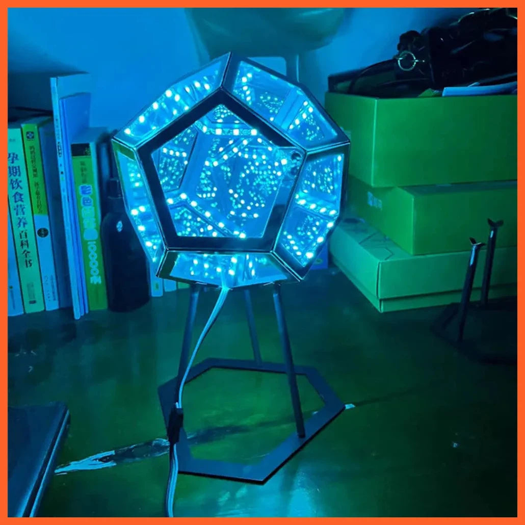 Christmas Decor Night Lights | Creative Dodecahedron Cool Color Art Lights | Night Lamps