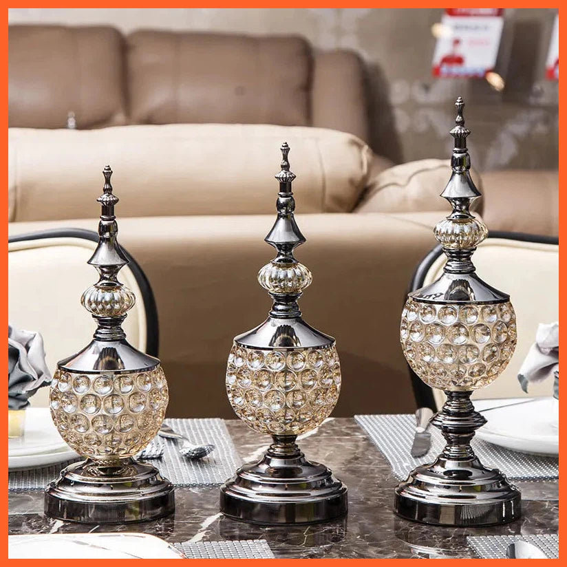Europe Luxury Crystal Table Centre Piece Decorations | Wedding Centerpieces For Wedding Table