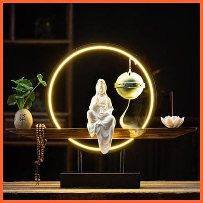 whatagift.com.au A Aroma Diffuser Backflow Incense Burner Lamp For Home Decore