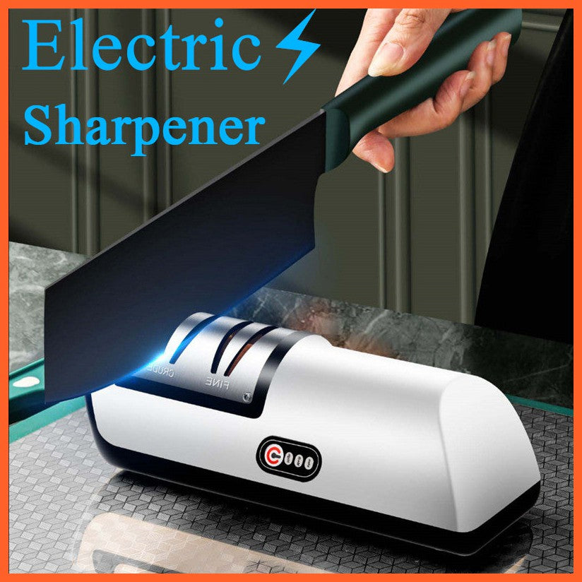 Usb Rechargeable Electric Knife Sharpener Automatic Adjustable Kitchen Tool For Fast Sharpening Knives Scissors And Grinders Gadgets