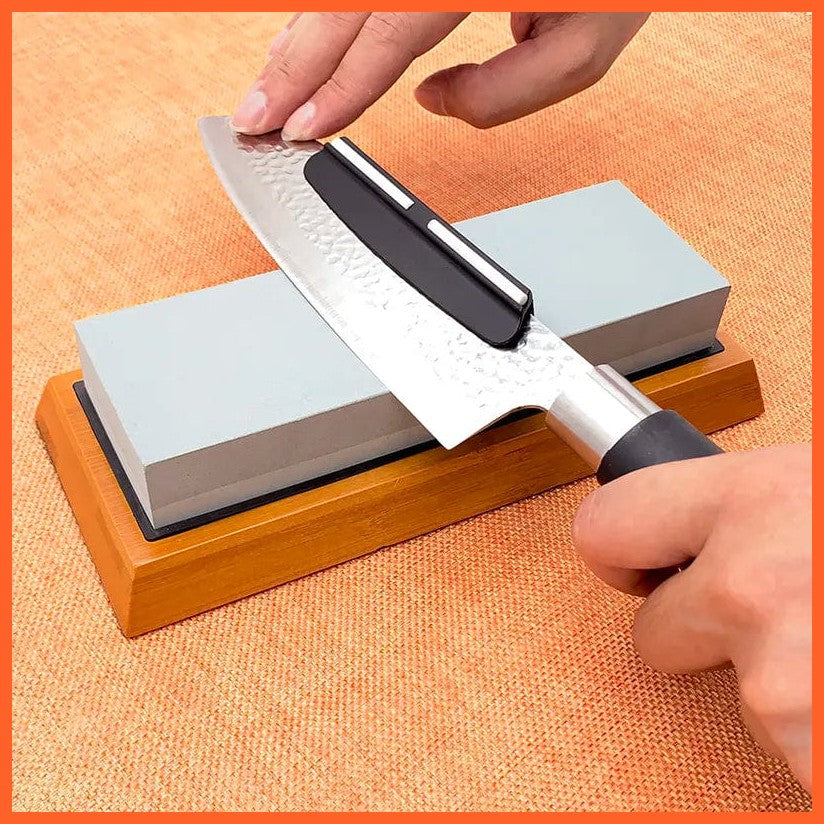 whatagift.com.au Angle guide / 100 MM Ultimate Kitchen Knife Sharpening Stone Accessory