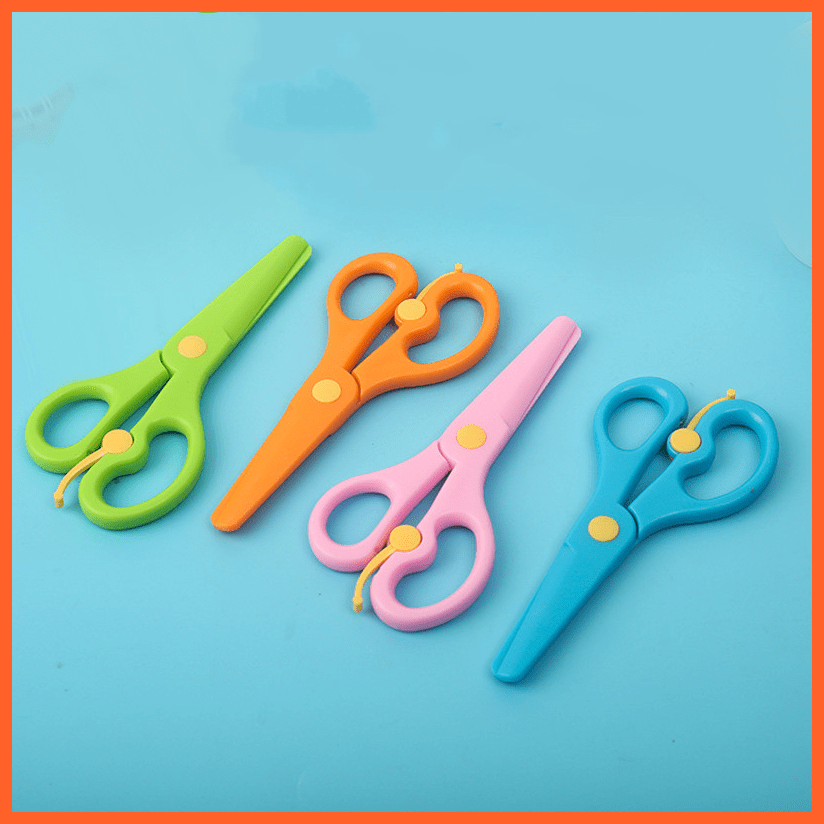 whatagift.com.au Art & Craft 48Pcs Kids Diy Colorful Paper Cutting Toys Folding Art Craft Tools Gifts