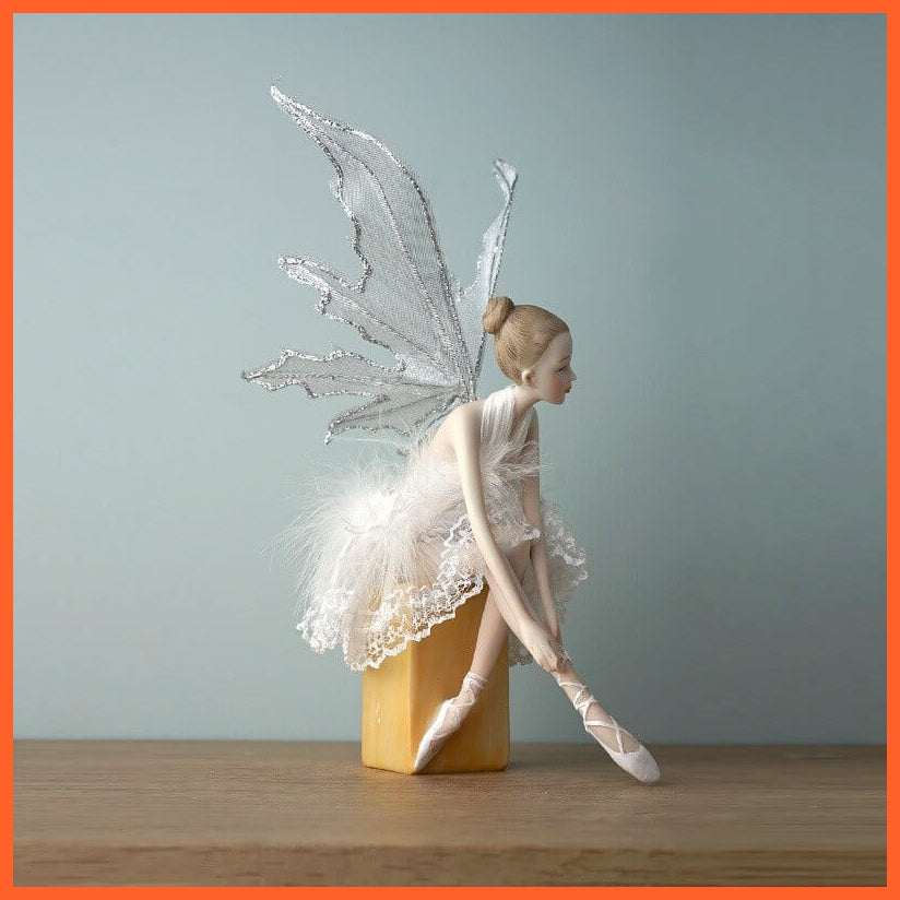 whatagift.com.au Ballet Dance Elves Angels Girls Resin Figure Home Decore