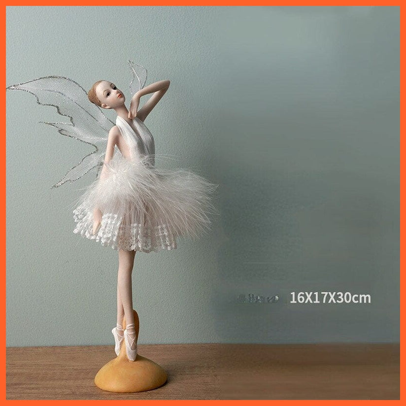 whatagift.com.au be magnanimous Ballet Dance Elves Angels Girls Resin Figure Home Decore