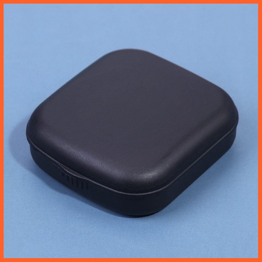 whatagift.com.au Black 1PC Lovely  Pocket Mini Contact Lens Case Travel Kit