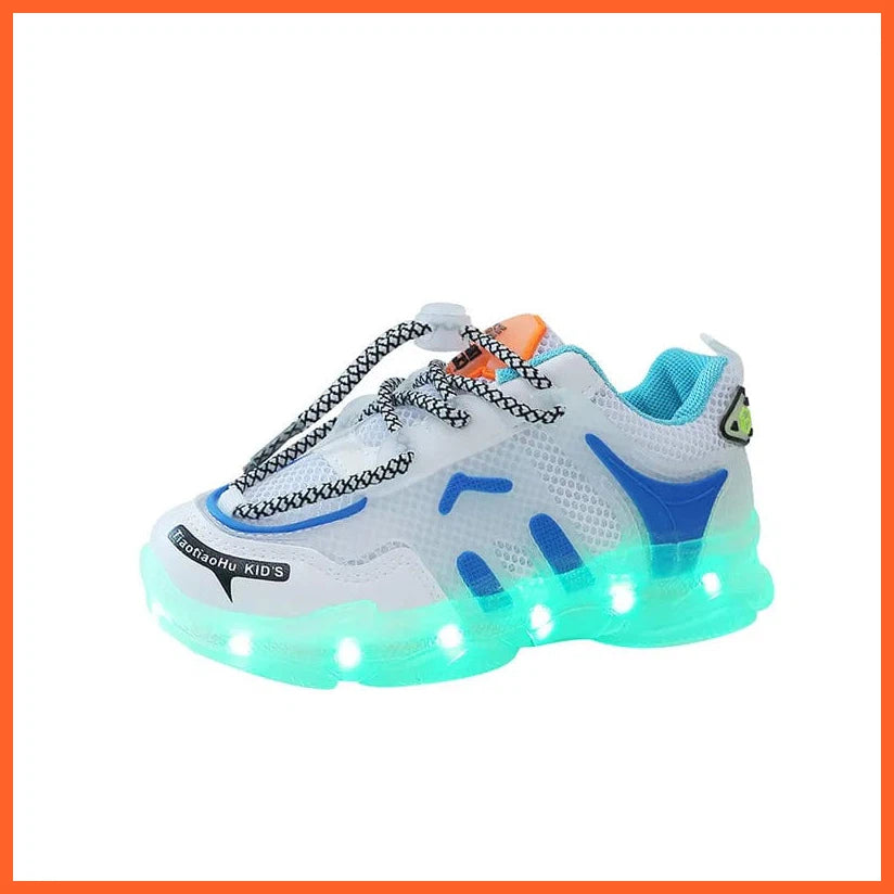 whatagift.com.au Blue / 24 USB Charging LED Baby Shoes
