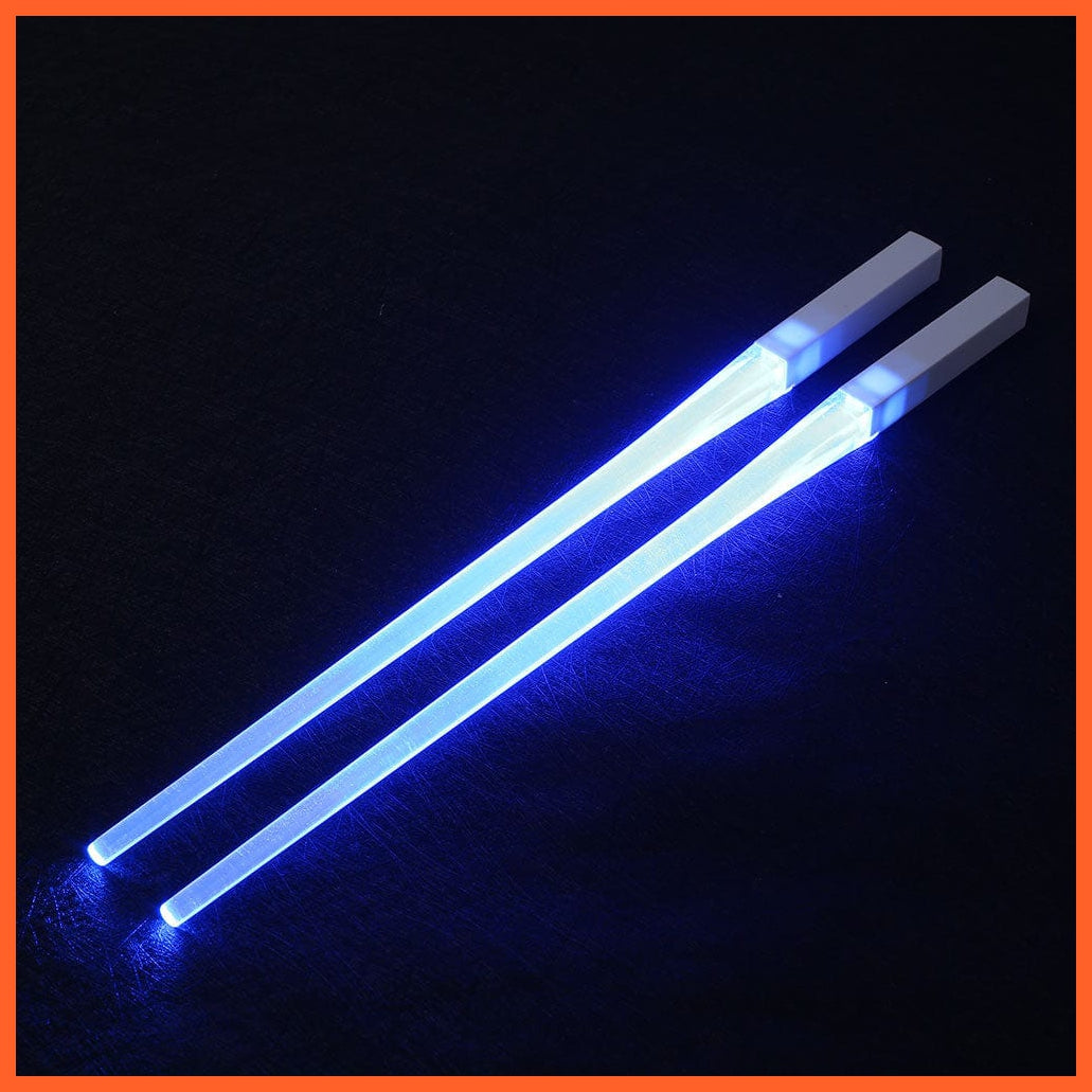 whatagift.com.au Blue / China 1 Pair LED Luminous Chopsticks | Light Up Durable Lightweight Chopsticks For Halloween Party