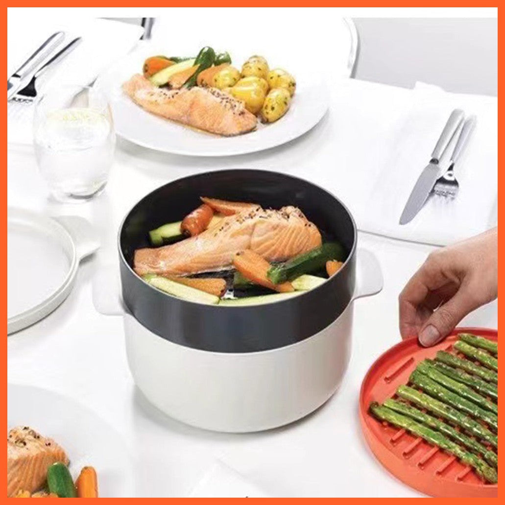 Kitchen Plastic Microwave Steaming Container Kitchen Gadgets