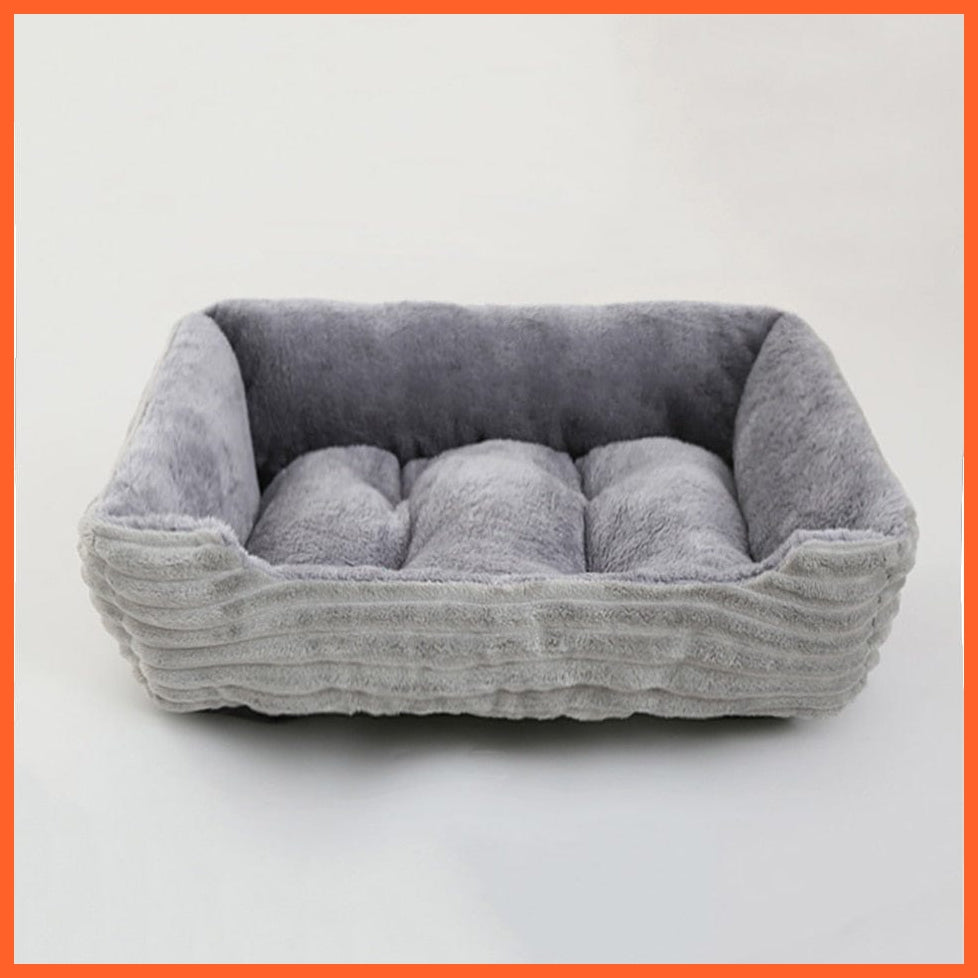 whatagift.com.au cat dog bed 05 / XS(43X34X12CM) Square Plush Bed for Dog Cat Pet | Medium Small Dog Cushion Sofa Bed