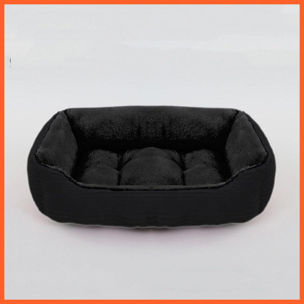 whatagift.com.au cat dog bed 10 / XS(43X34X12CM) Square Plush Bed for Dog Cat Pet | Medium Small Dog Cushion Sofa Bed