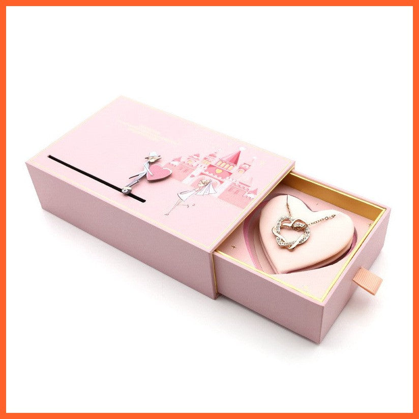 Love Castle Jewellery Box Ring Necklace Box