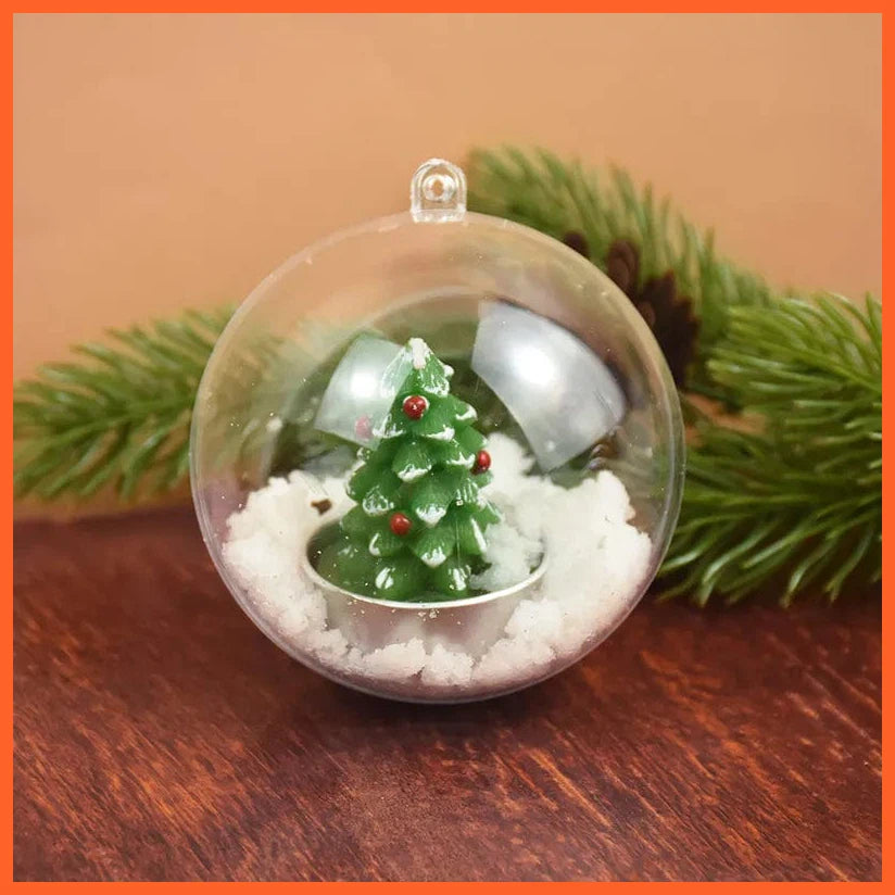 whatagift.com.au Christmas Fillable Baubles - Transparent Ornaments for Christmas tree Decor