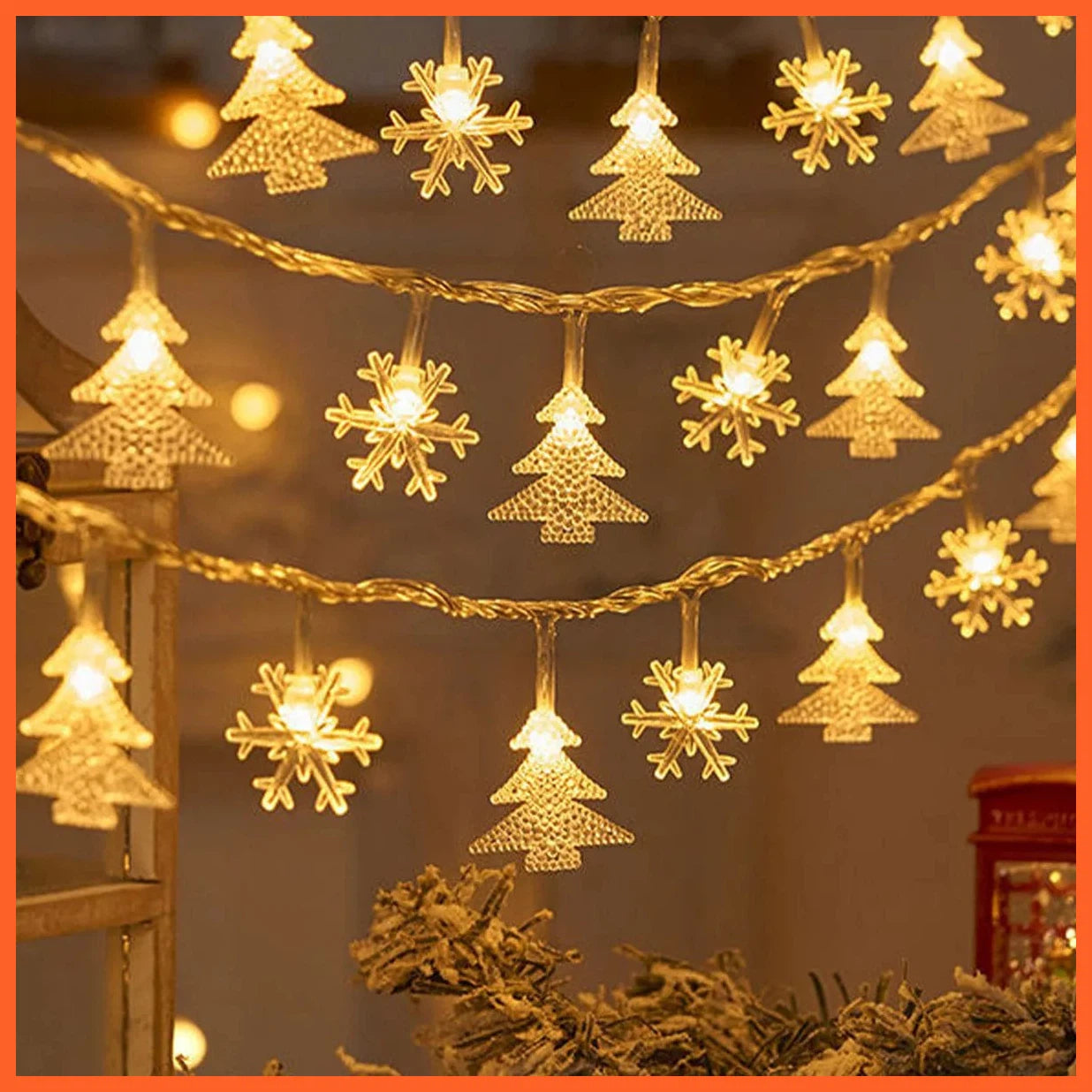 whatagift.com.au Christmas Tree Snowflake LED String Lights | Christmas Decoration