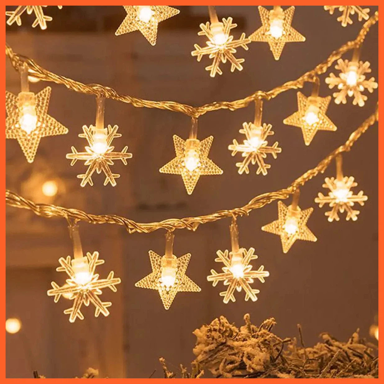 whatagift.com.au Christmas Tree Snowflake LED String Lights | Christmas Decoration
