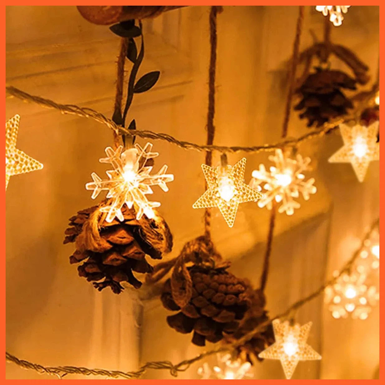 whatagift.com.au Christmas Tree Snowflake LED String Lights | Christmas Decoration