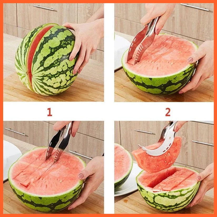 whatagift.com.au Efficient Watermelon Cutting Stainless Steel Windmill Cutter | Handy Kitchen Gadget