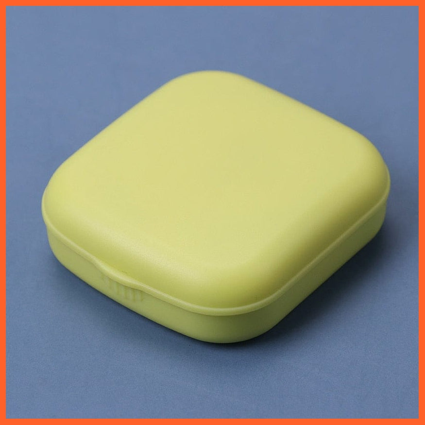 whatagift.com.au Green 1PC Lovely  Pocket Mini Contact Lens Case Travel Kit