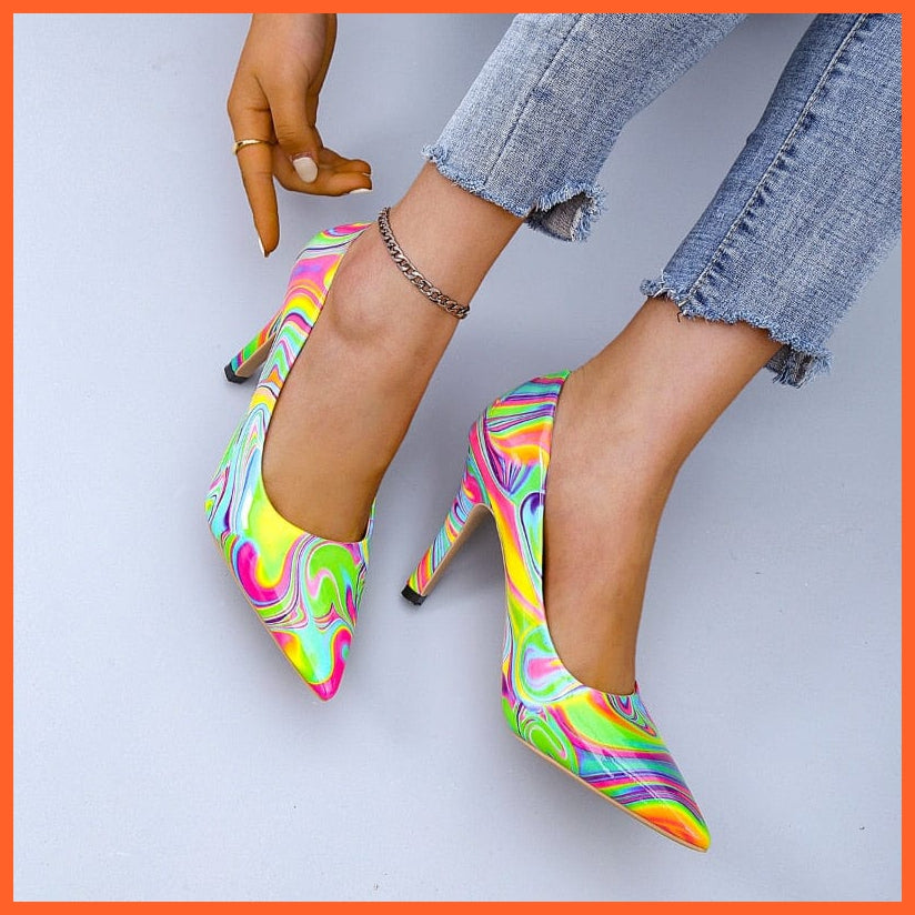 Multicolor high heels store