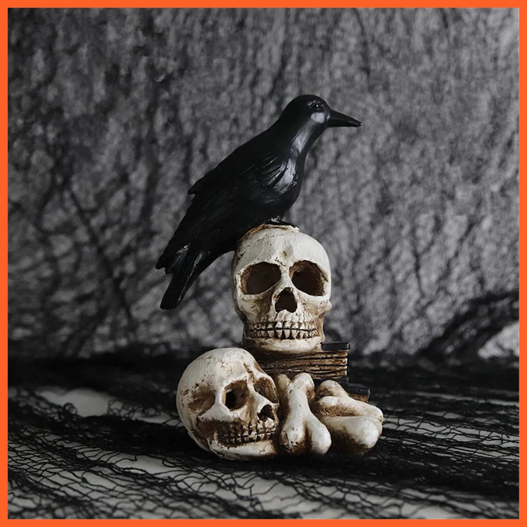 whatagift.com.au Halloween Glow Resin Skeleton Street Lamp for Home Table | Halloween Party Decoration Supplies