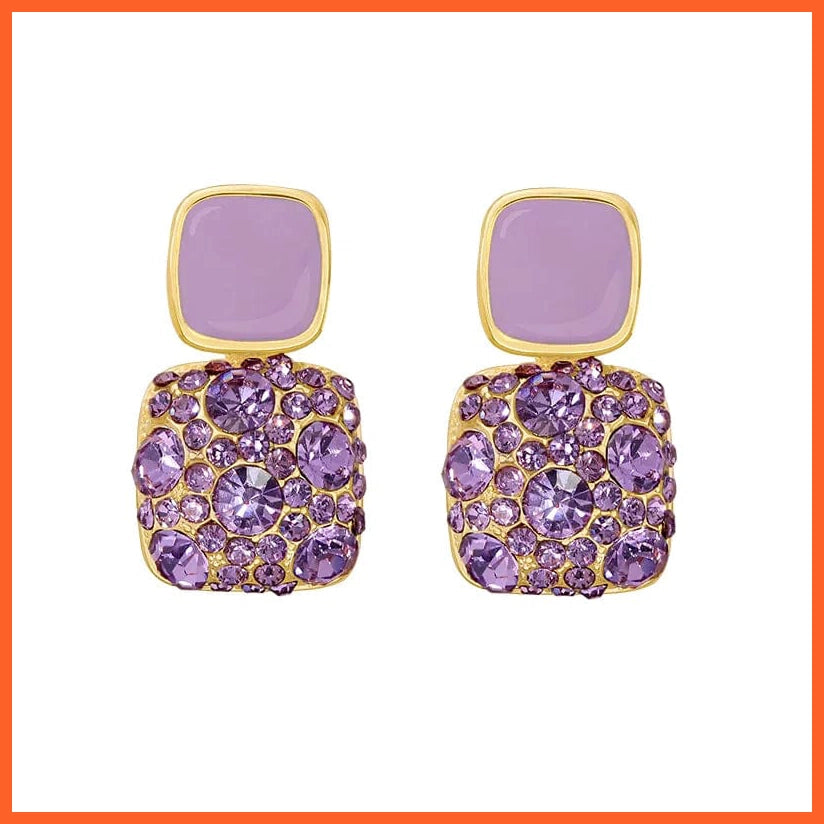 whatagift.com.au High-quality Purple Earrings Stud Earrings