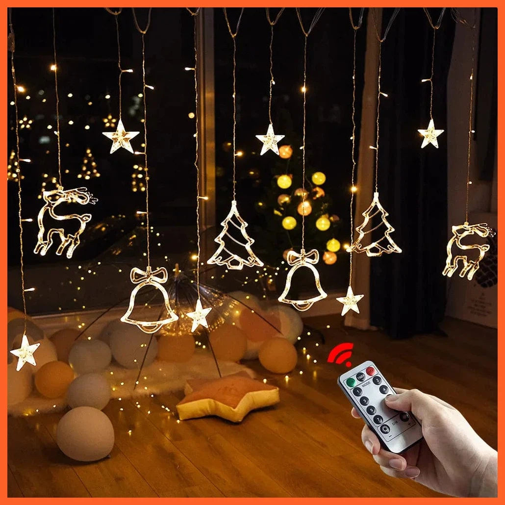 whatagift.com.au LED Christmas Decor String Garland Curtain Light | Accessories for Christmas Decoration