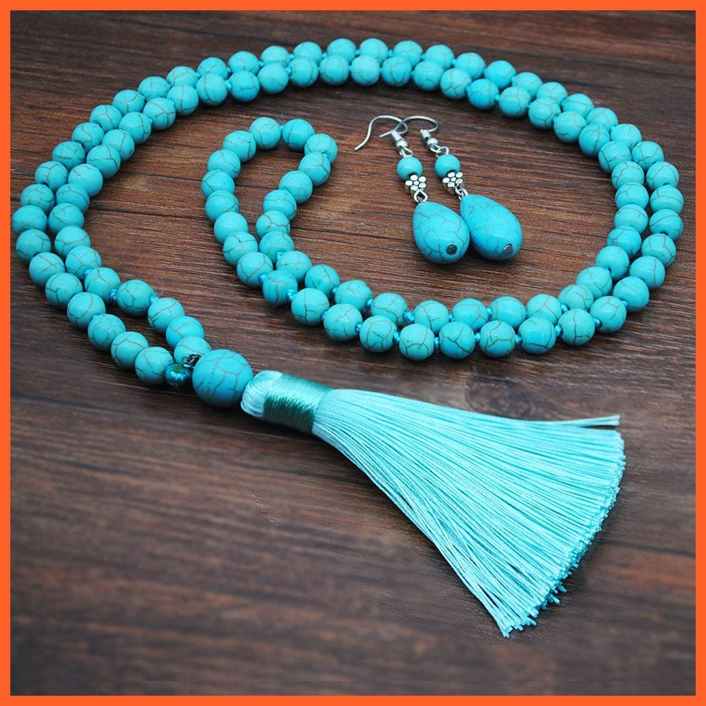 whatagift.com.au Necklace Earring 1 New Turquoise Bracelet Necklace Bracelet Earring Ring Jewelry Sets Women