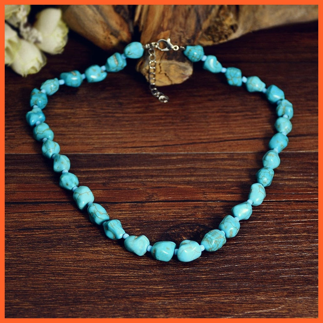 whatagift.com.au Necklace New Turquoise Bracelet Necklace Bracelet Earring Ring Jewelry Sets Women