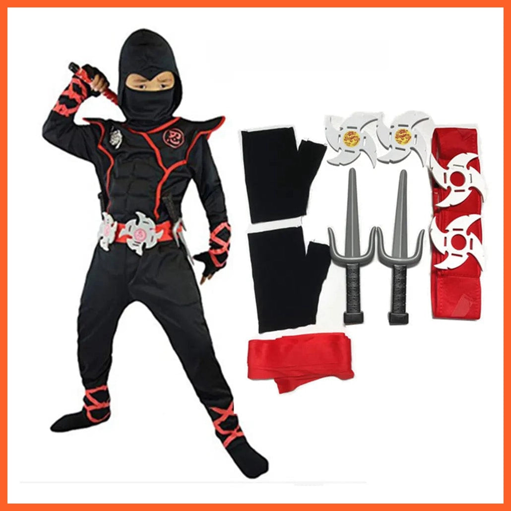 whatagift.com.au Ninjas Costumes | Halloween Party Boys Girls Warrior Cosplay Costume