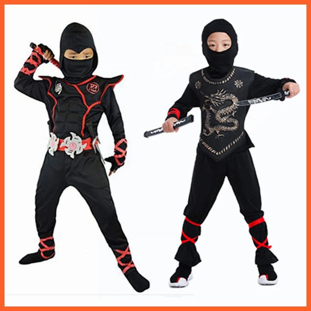 whatagift.com.au Ninjas Costumes | Halloween Party Boys Girls Warrior Cosplay Costume
