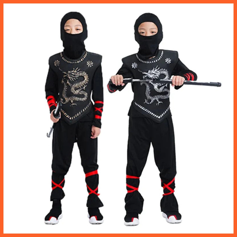 whatagift.com.au Ninjas Costumes | Halloween Party Boys Girls Warrior Cosplay Costume