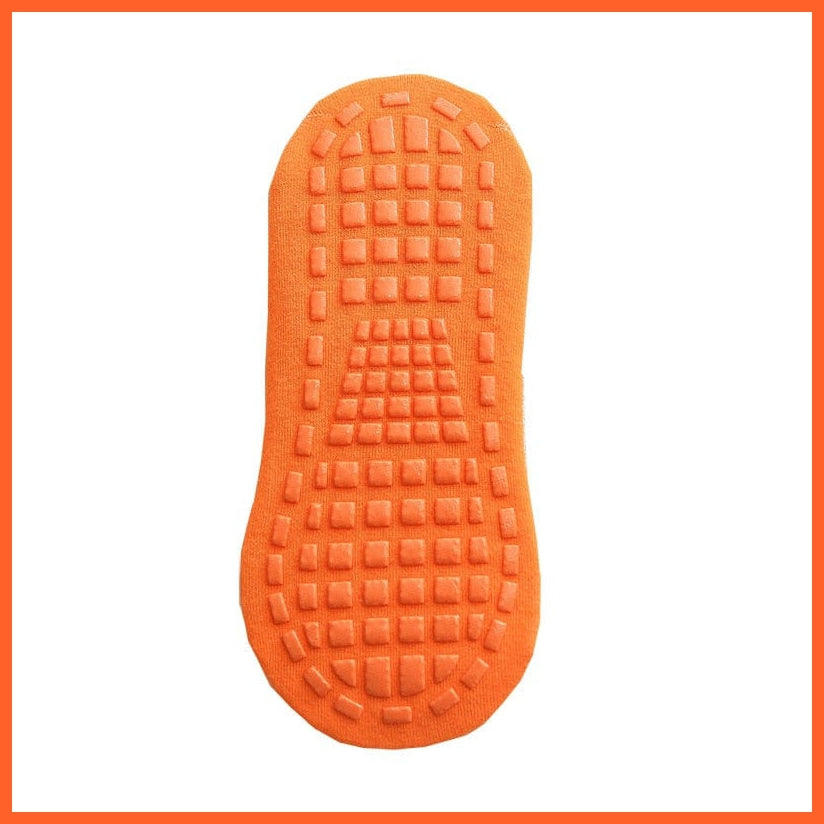 whatagift.com.au orange / 5-12 Years old / China Soft Breathable Cotton Anti-slip Kids Sport Socks