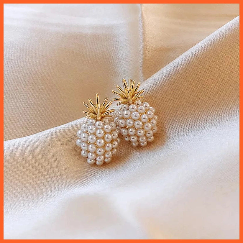 whatagift.com.au Pineapple Pearl Earrings
