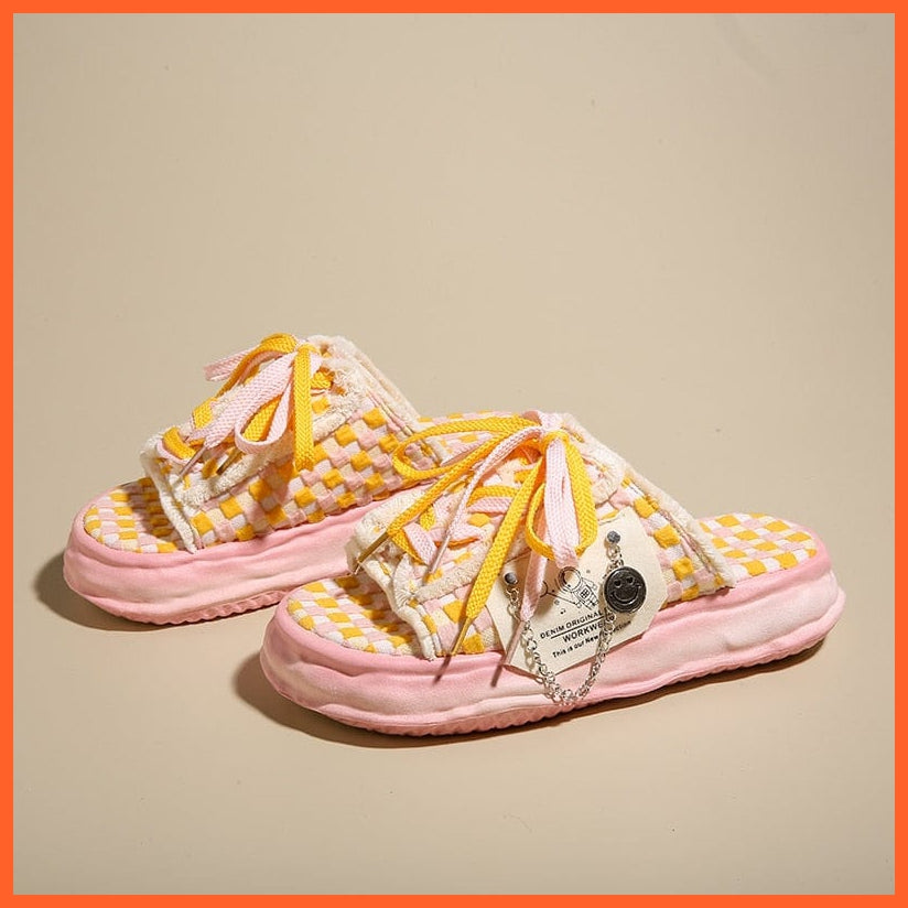 whatagift.com.au Pink / 35 Women Summer Graffiti Slippers | Cool Flip Flops Street Sandals