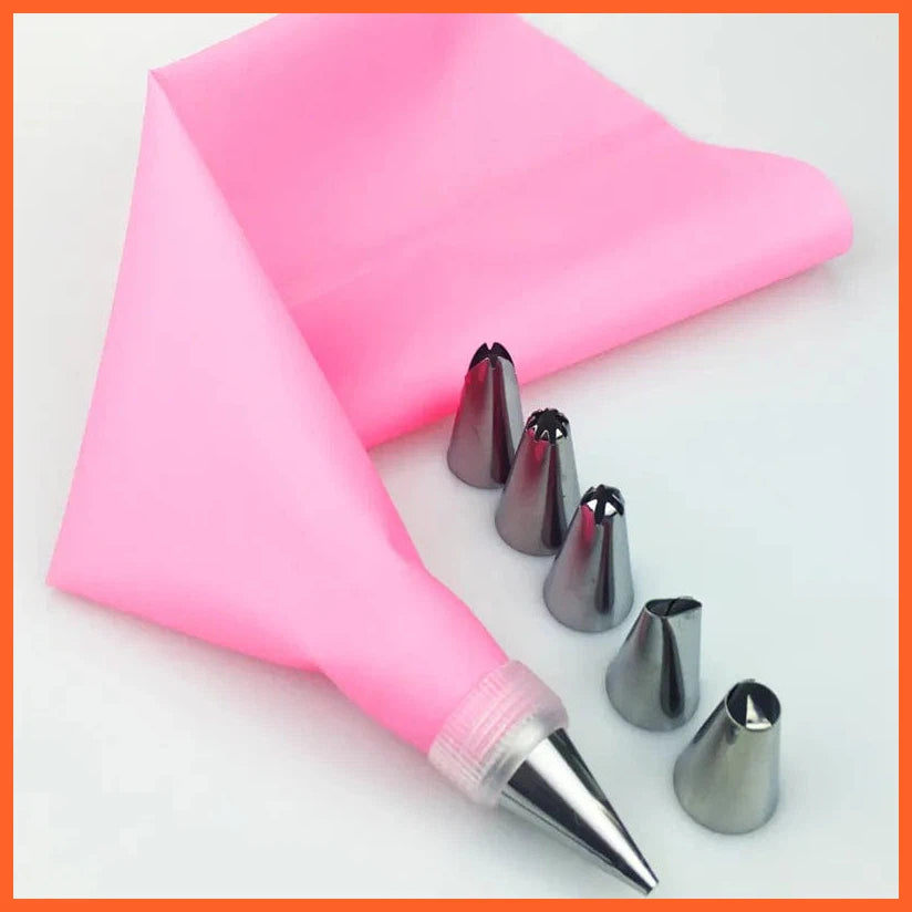 whatagift.com.au Pink Kitchen Piping Bag Set - Confectionery & Pastry Decorating Tools