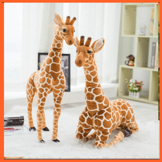 whatagift.com.au Plush Toys 80cm 35-120Cm Giant Real Life Giraffe Plush Toys | High Quality Soft Stuffed Animals