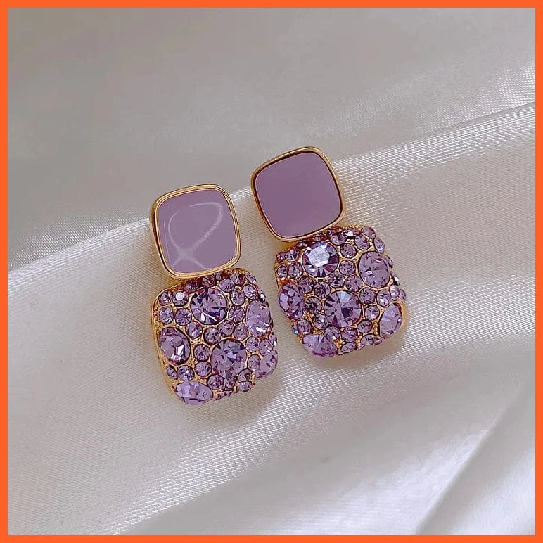 whatagift.com.au purple High-quality Purple Earrings Stud Earrings