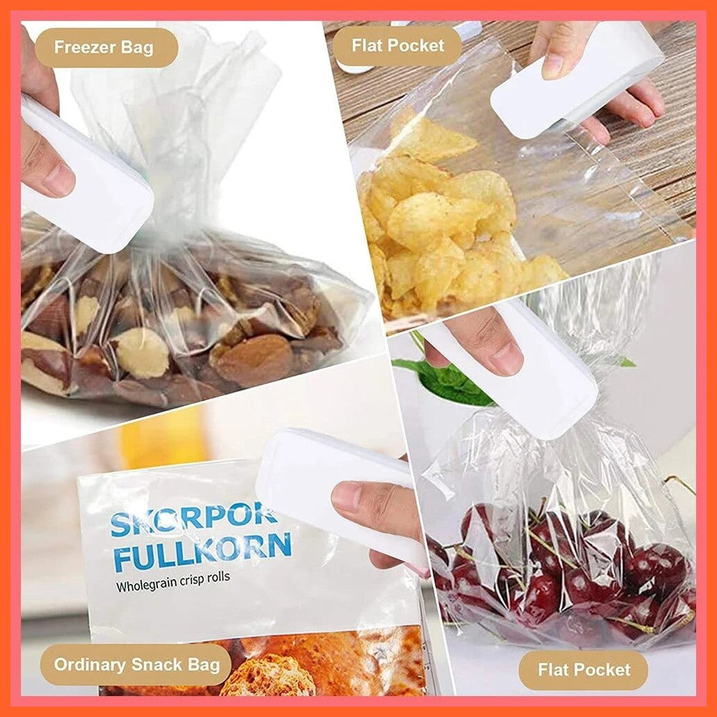 whatagift.com.au Seal Foods with Ease: Mini Heat Bag Sealing Machine | Portable Kitchen Accessory