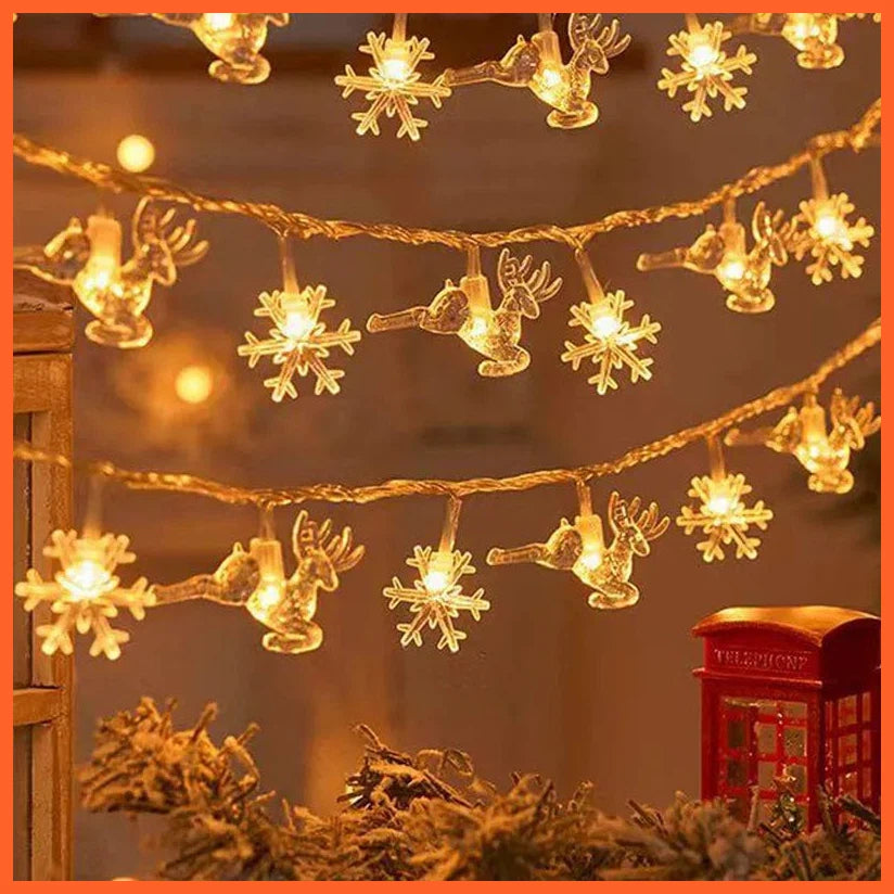 whatagift.com.au style 3 / 1.5M 10LED / CHINA Christmas Tree Snowflake LED String Lights | Christmas Decoration