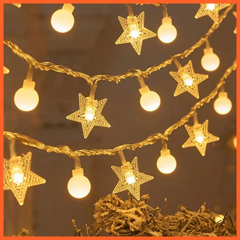whatagift.com.au style 4 / 1.5M 10LED / CHINA Christmas Tree Snowflake LED String Lights | Christmas Decoration