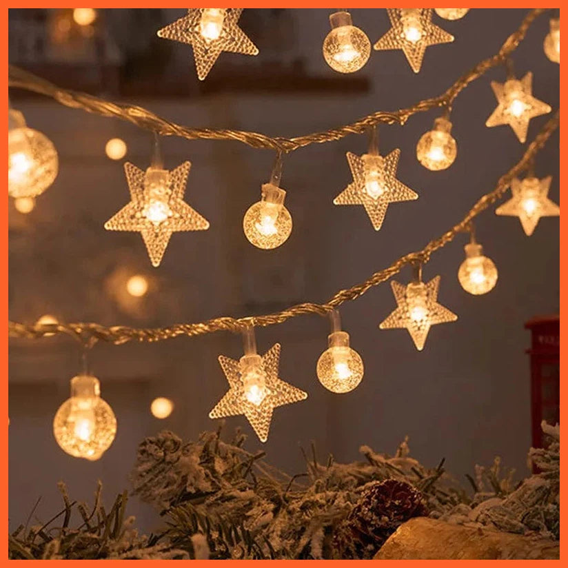 whatagift.com.au style 5 / 1.5M 10LED / CHINA Christmas Tree Snowflake LED String Lights | Christmas Decoration