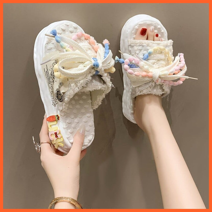 whatagift.com.au Summer Weave Slippers for Women | Vibrant Flip Flops | Candy Color Clogs