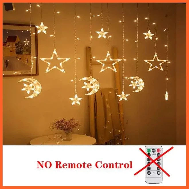 whatagift.com.au warm white 1 / 220V EU Plug LED Christmas Decor String Garland Curtain Light | Accessories for Christmas Decoration