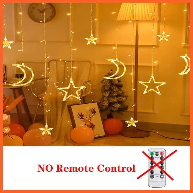 whatagift.com.au warm white 4 / 220V EU Plug LED Christmas Decor String Garland Curtain Light | Accessories for Christmas Decoration