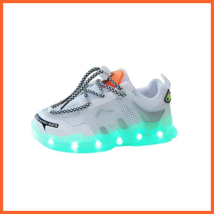 whatagift.com.au White / 24 USB Charging LED Baby Shoes