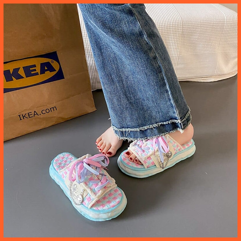 whatagift.com.au Women Summer Colorful Slippers | Cool Flip Flops Street Sandals