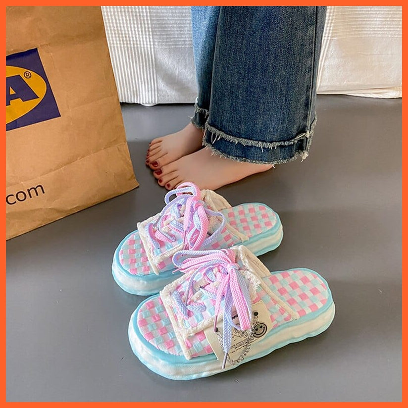 whatagift.com.au Women Summer Colorful Slippers | Cool Flip Flops Street Sandals