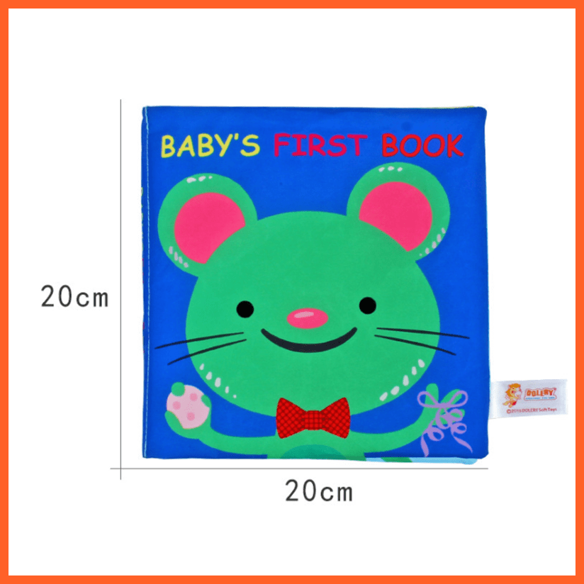 whatagift.com.au 0 13 Baby Kids Fabric Books Early Learning Educational Cloth Book 0-12 Months Develop Cognize Animal Tails Reading Toy погремушки