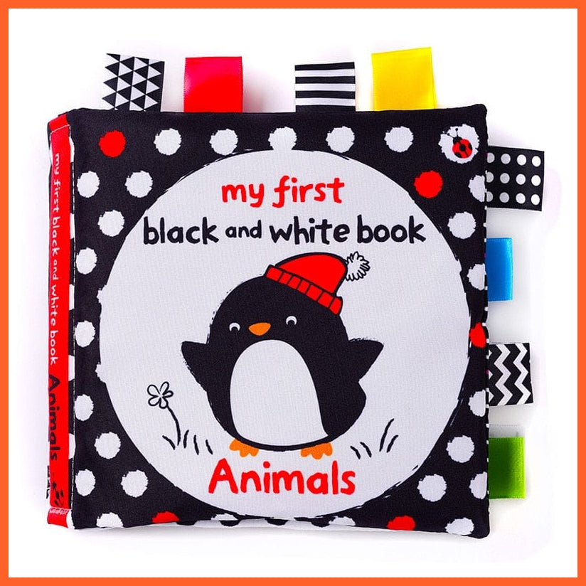 whatagift.com.au 0 18 Baby Kids Fabric Books Early Learning Educational Cloth Book 0-12 Months Develop Cognize Animal Tails Reading Toy погремушки
