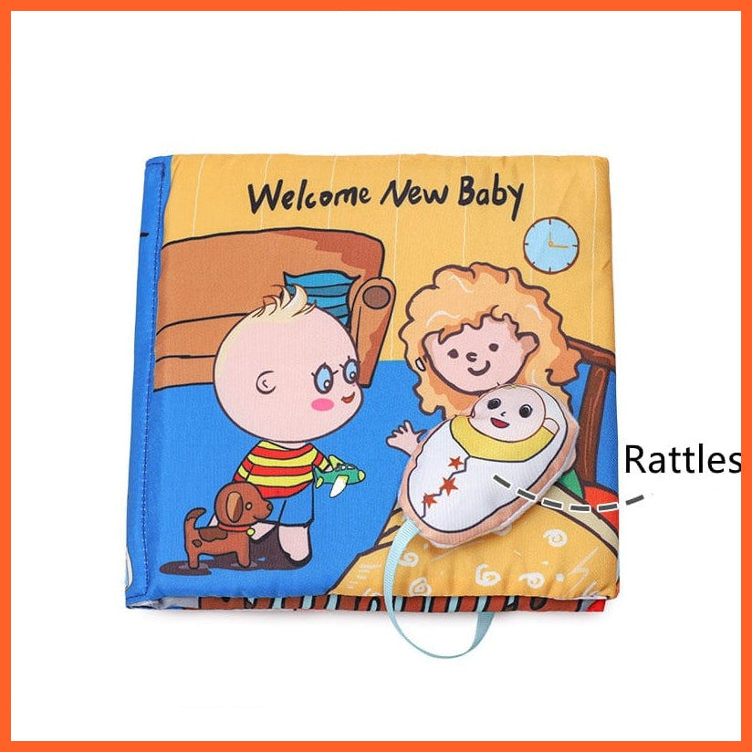 whatagift.com.au 0 19 New Born Washable Fabric Early Learning Book