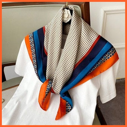 whatagift.com.au 0 2 / 70x70cm Fashion Silk Satin Hair Scarf | Women Printed Square Head Bandana hijab Shawls